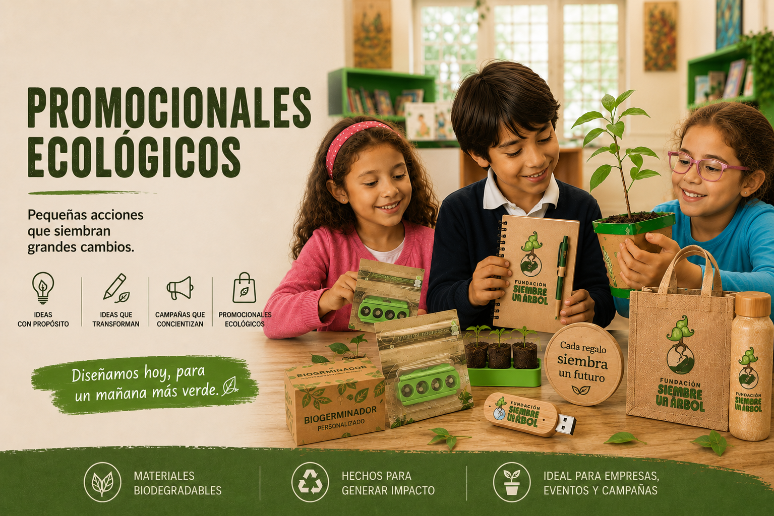 Diseño promocionales ecologicos