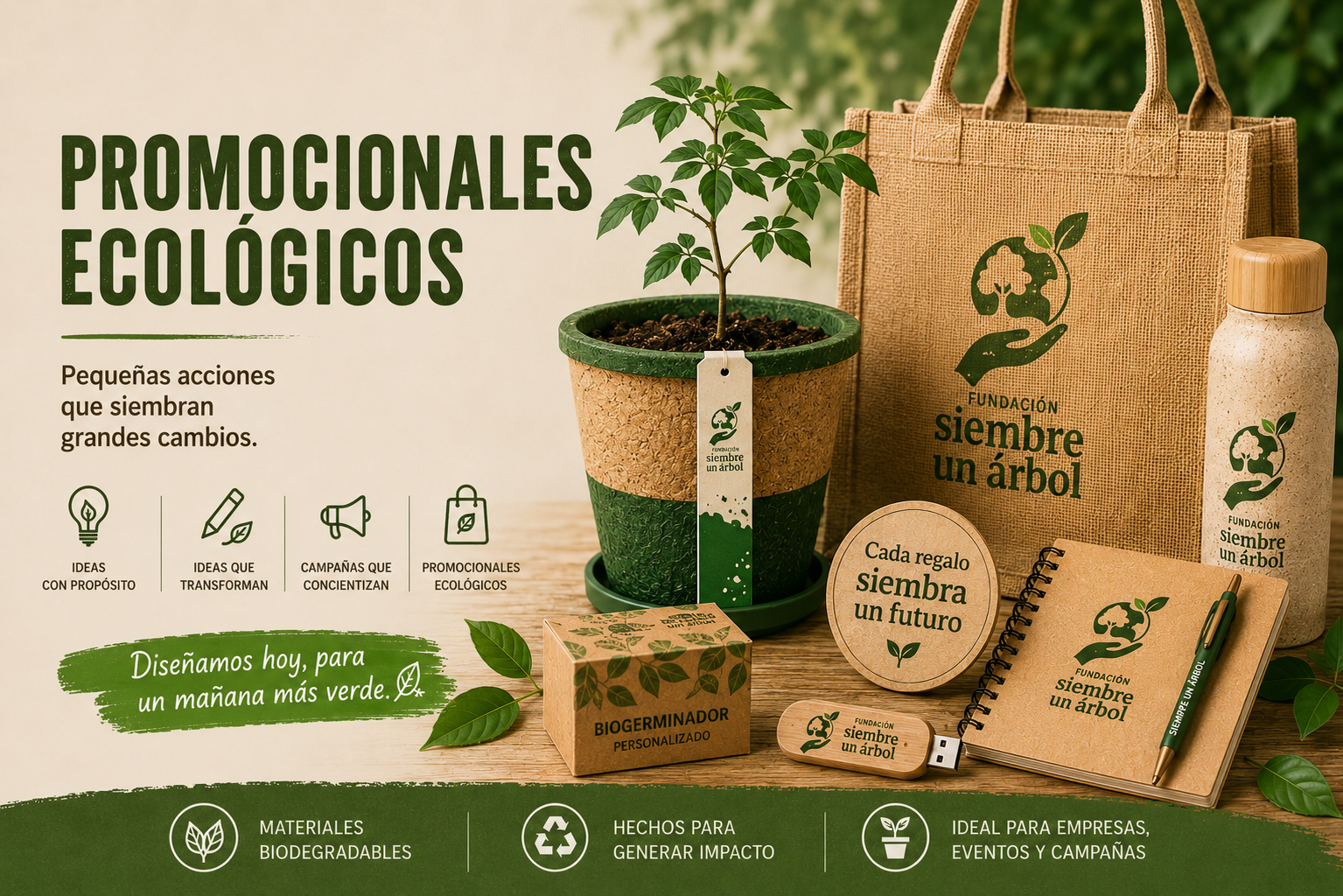 Diseño promocionales ecologicos