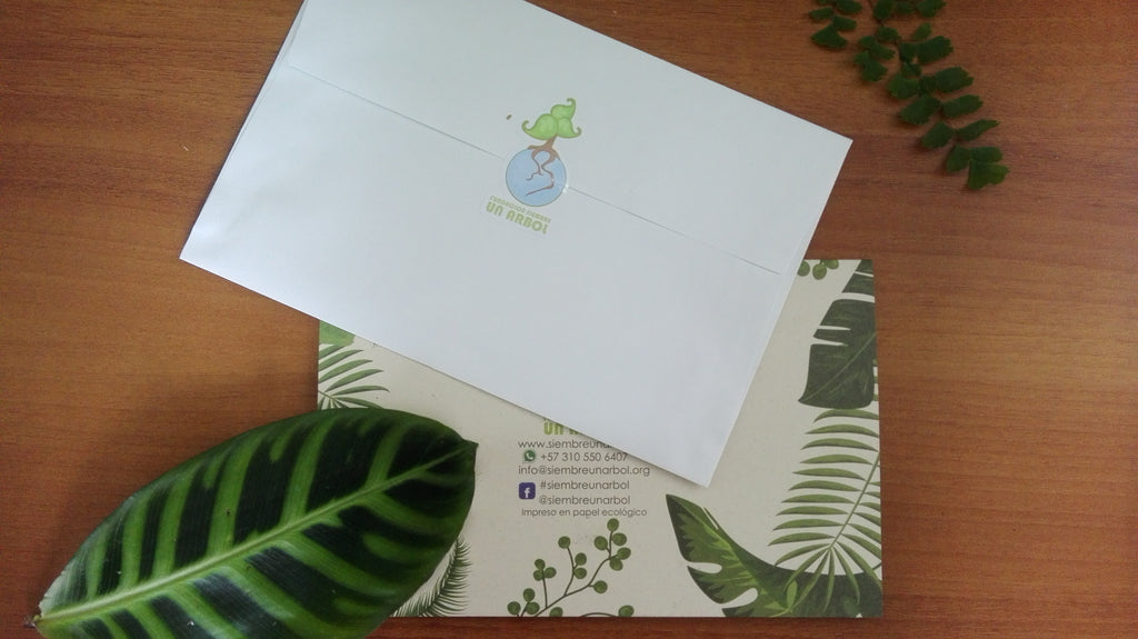 Tarjeta digital siembre un arbol