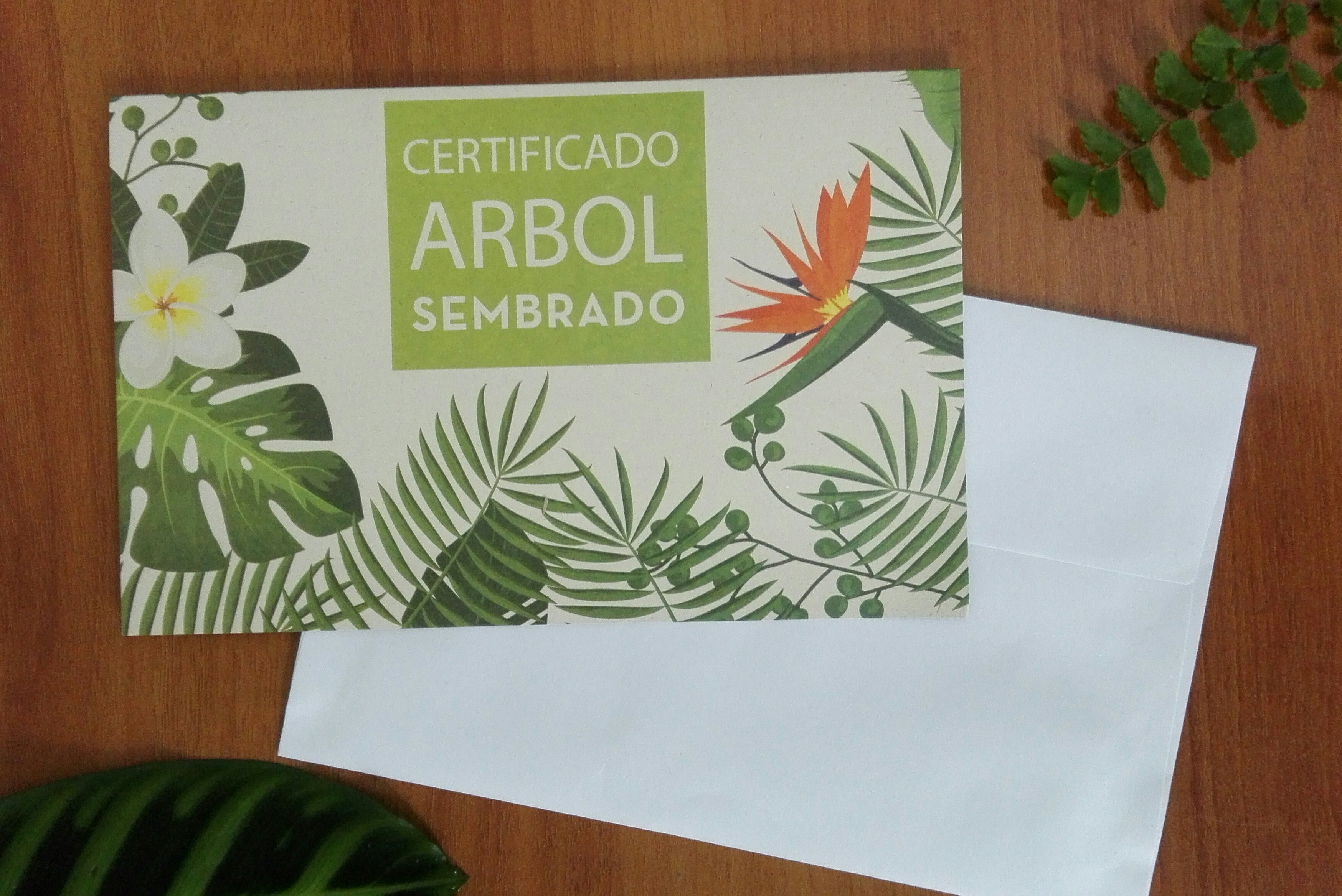 Tarjeta digital siembre un arbol